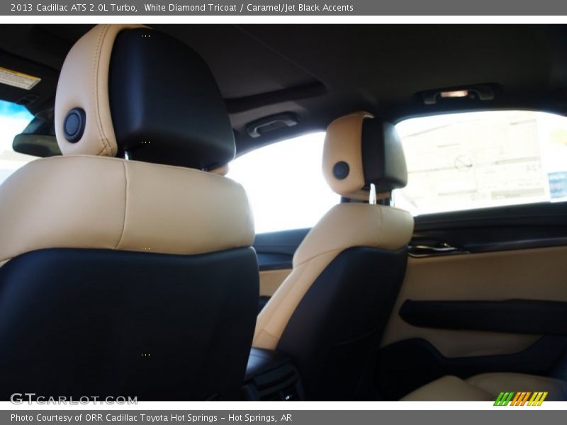 White Diamond Tricoat / Caramel/Jet Black Accents 2013 Cadillac ATS 2.0L Turbo