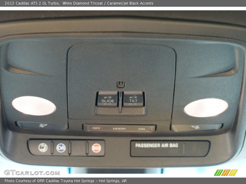 White Diamond Tricoat / Caramel/Jet Black Accents 2013 Cadillac ATS 2.0L Turbo