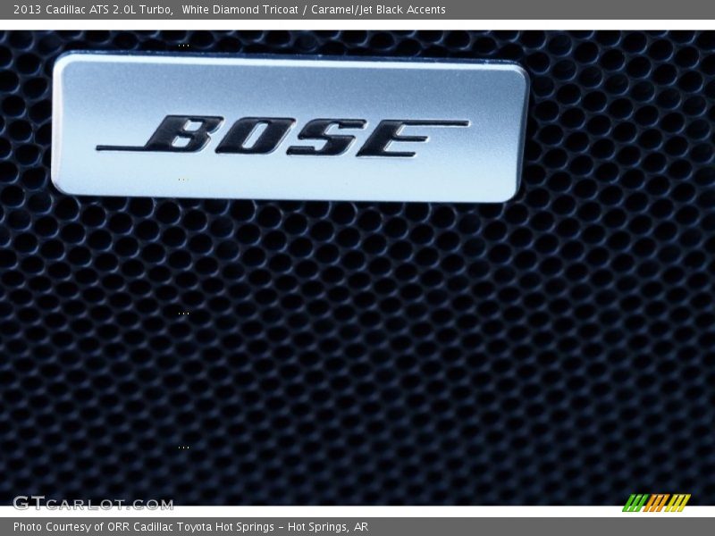 White Diamond Tricoat / Caramel/Jet Black Accents 2013 Cadillac ATS 2.0L Turbo