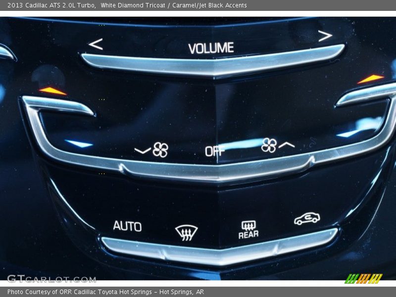 White Diamond Tricoat / Caramel/Jet Black Accents 2013 Cadillac ATS 2.0L Turbo