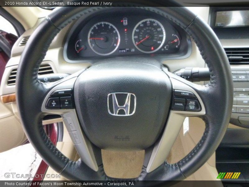 Basque Red Pearl / Ivory 2010 Honda Accord EX-L Sedan