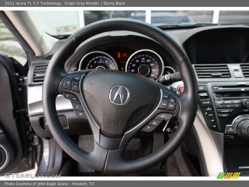 Grigio Gray Metallic / Ebony Black 2011 Acura TL 3.5 Technology