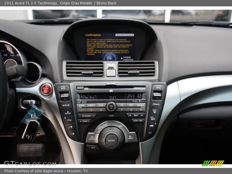 Grigio Gray Metallic / Ebony Black 2011 Acura TL 3.5 Technology