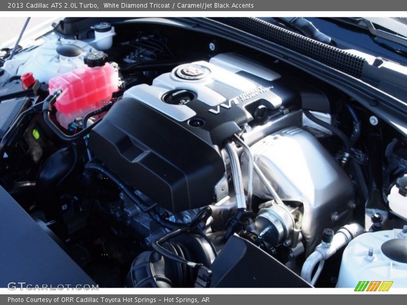 White Diamond Tricoat / Caramel/Jet Black Accents 2013 Cadillac ATS 2.0L Turbo