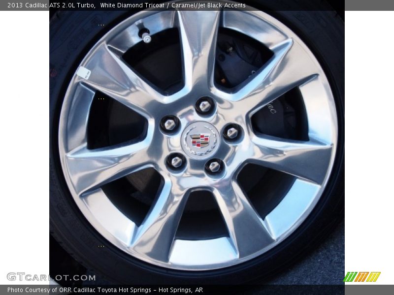 White Diamond Tricoat / Caramel/Jet Black Accents 2013 Cadillac ATS 2.0L Turbo
