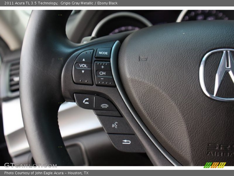 Grigio Gray Metallic / Ebony Black 2011 Acura TL 3.5 Technology