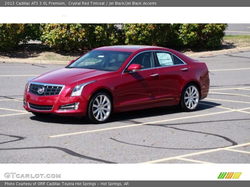 Crystal Red Tintcoat / Jet Black/Jet Black Accents 2013 Cadillac ATS 3.6L Premium