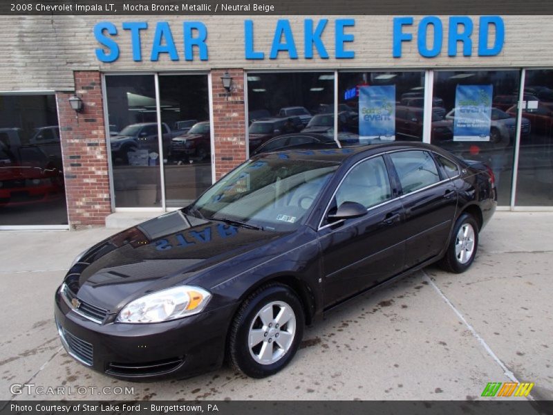 Mocha Bronze Metallic / Neutral Beige 2008 Chevrolet Impala LT
