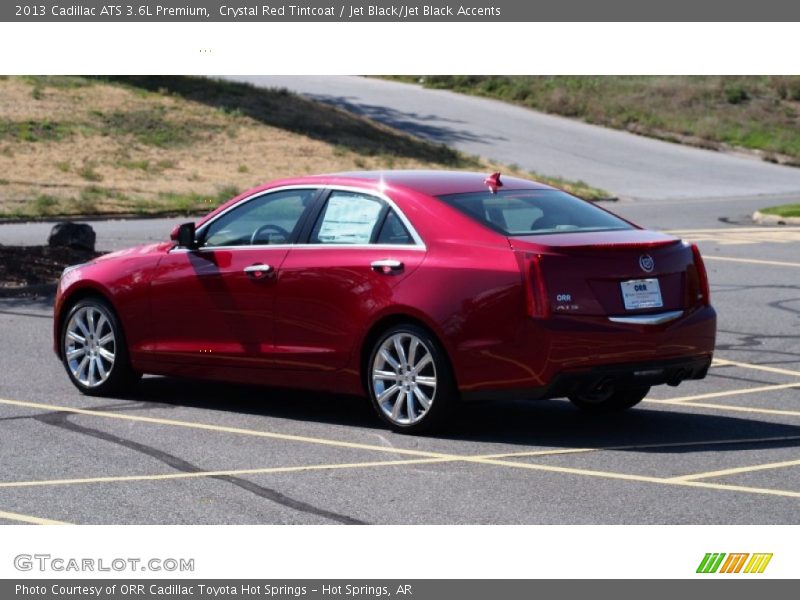 Crystal Red Tintcoat / Jet Black/Jet Black Accents 2013 Cadillac ATS 3.6L Premium