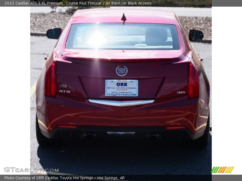 Crystal Red Tintcoat / Jet Black/Jet Black Accents 2013 Cadillac ATS 3.6L Premium