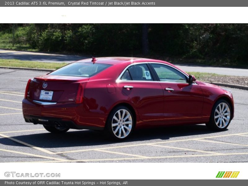 Crystal Red Tintcoat / Jet Black/Jet Black Accents 2013 Cadillac ATS 3.6L Premium