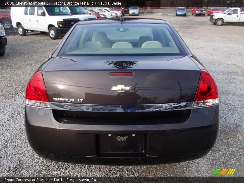 Mocha Bronze Metallic / Neutral Beige 2008 Chevrolet Impala LT