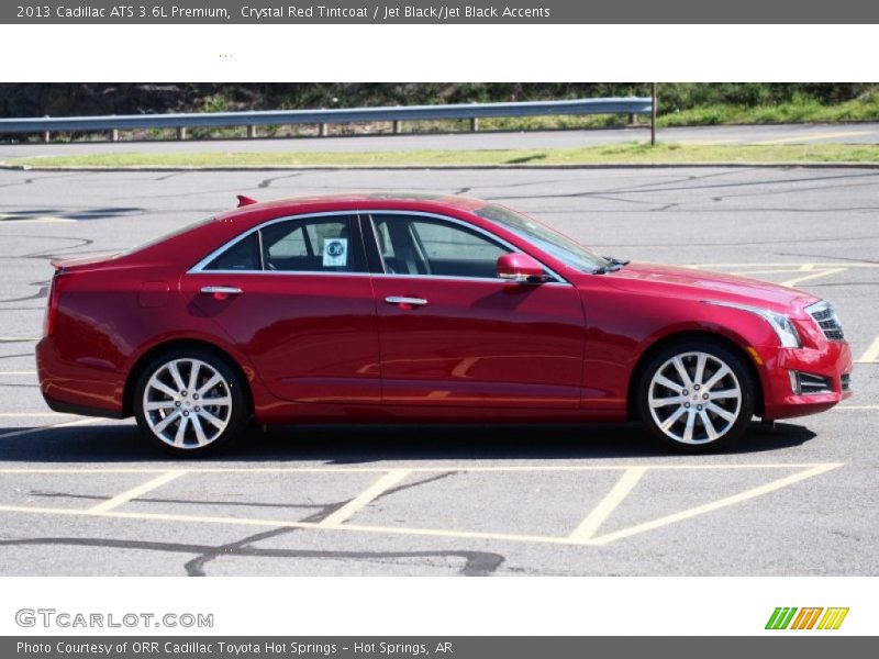 Crystal Red Tintcoat / Jet Black/Jet Black Accents 2013 Cadillac ATS 3.6L Premium