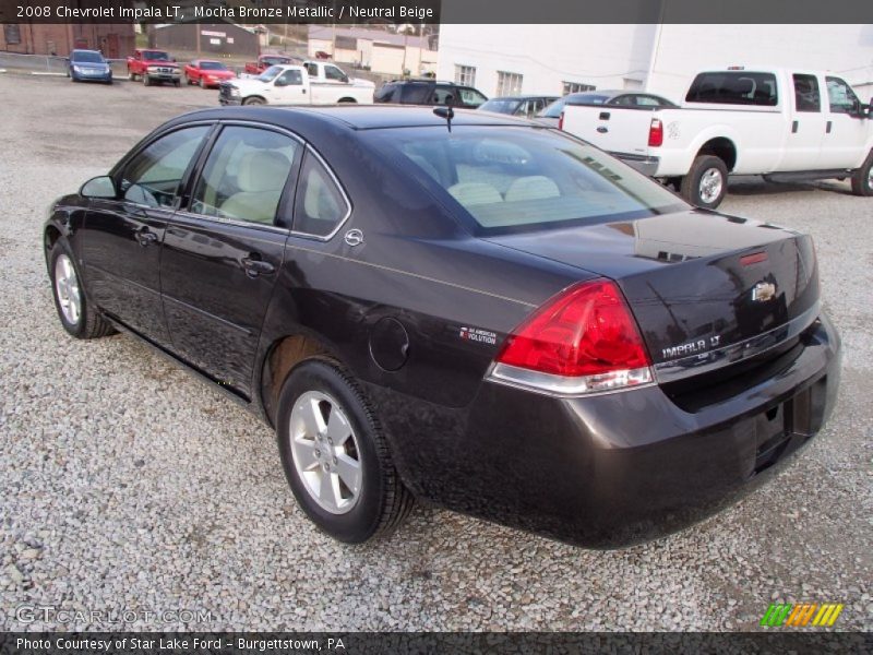 Mocha Bronze Metallic / Neutral Beige 2008 Chevrolet Impala LT