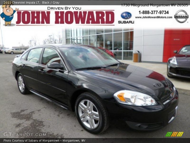 Black / Gray 2011 Chevrolet Impala LT