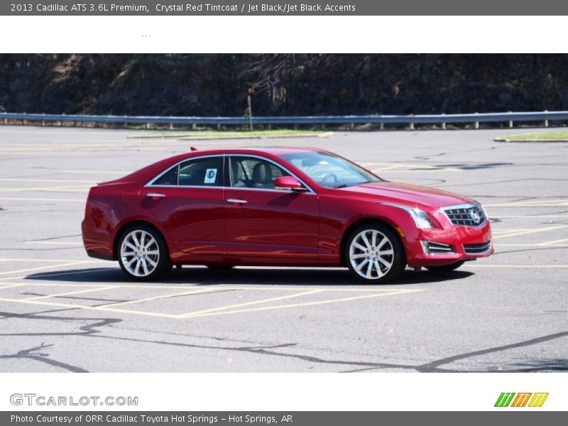 Crystal Red Tintcoat / Jet Black/Jet Black Accents 2013 Cadillac ATS 3.6L Premium