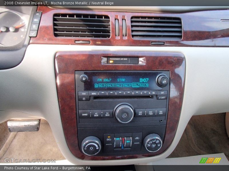 Mocha Bronze Metallic / Neutral Beige 2008 Chevrolet Impala LT