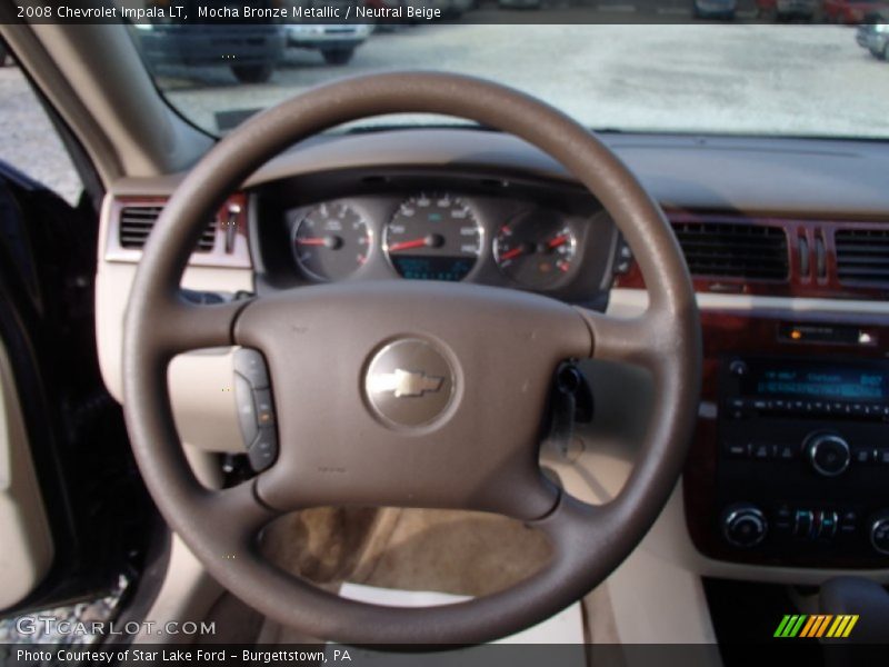 Mocha Bronze Metallic / Neutral Beige 2008 Chevrolet Impala LT