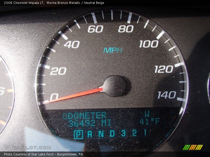 Mocha Bronze Metallic / Neutral Beige 2008 Chevrolet Impala LT