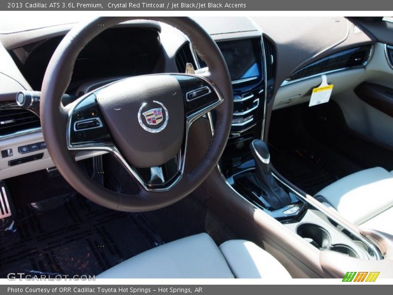 Crystal Red Tintcoat / Jet Black/Jet Black Accents 2013 Cadillac ATS 3.6L Premium