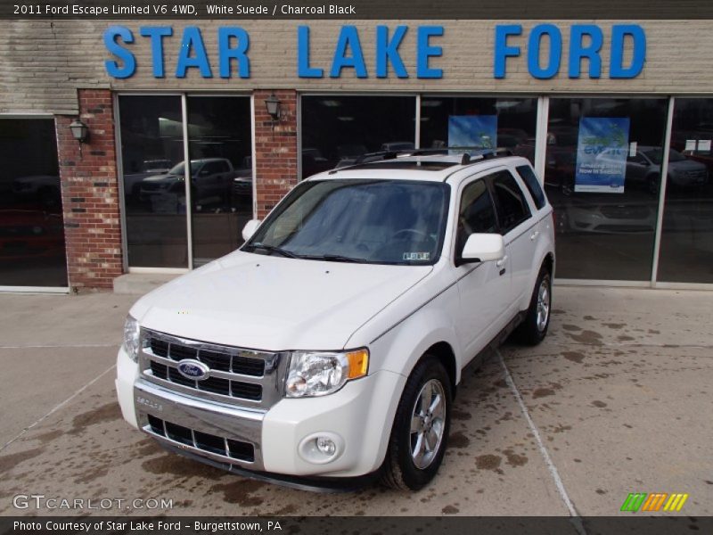 White Suede / Charcoal Black 2011 Ford Escape Limited V6 4WD