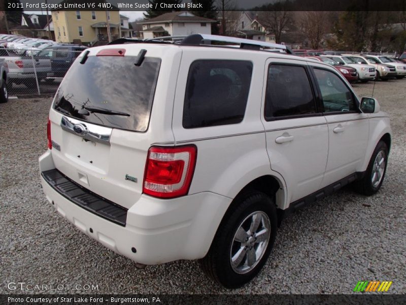 White Suede / Charcoal Black 2011 Ford Escape Limited V6 4WD