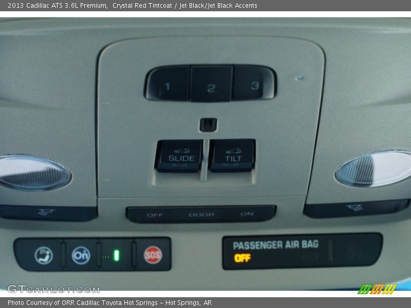 Crystal Red Tintcoat / Jet Black/Jet Black Accents 2013 Cadillac ATS 3.6L Premium