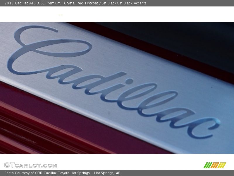 Crystal Red Tintcoat / Jet Black/Jet Black Accents 2013 Cadillac ATS 3.6L Premium
