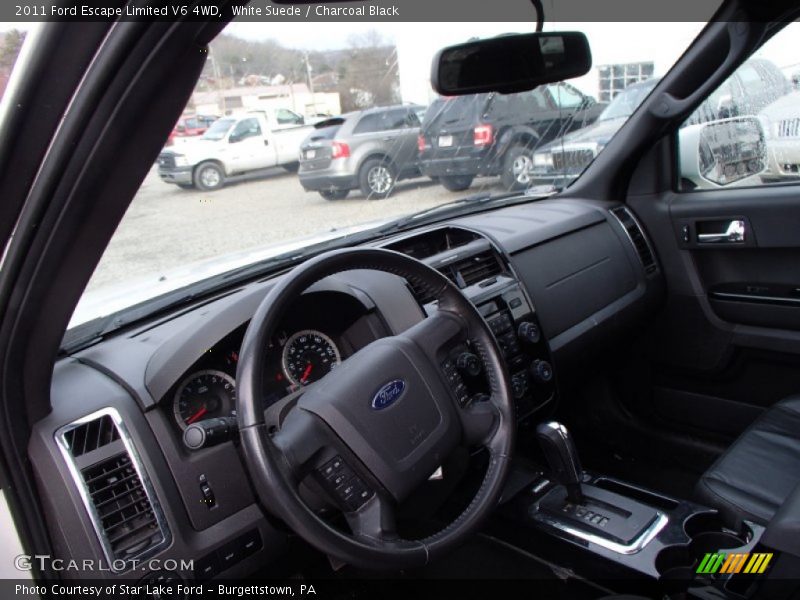 White Suede / Charcoal Black 2011 Ford Escape Limited V6 4WD
