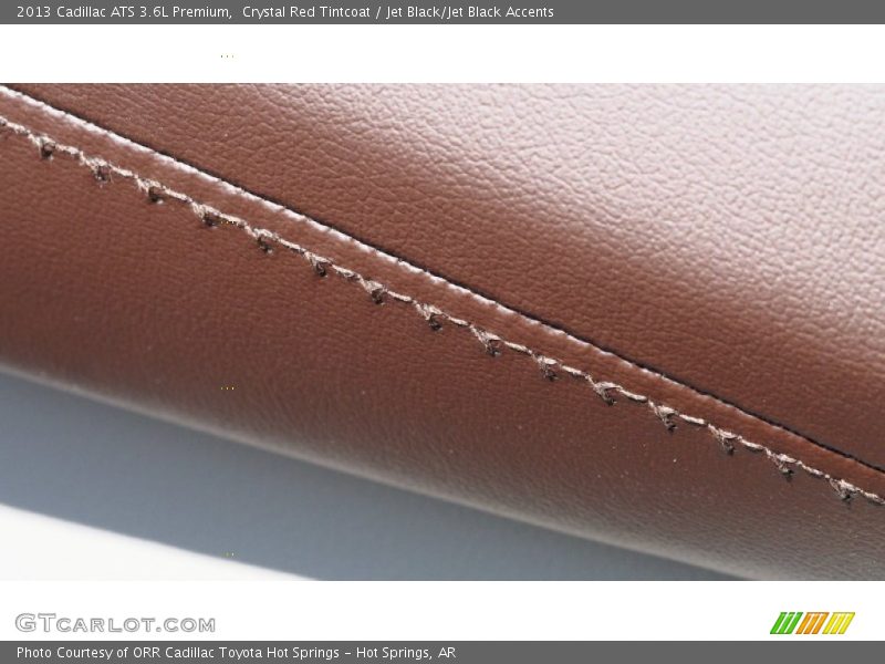 Crystal Red Tintcoat / Jet Black/Jet Black Accents 2013 Cadillac ATS 3.6L Premium