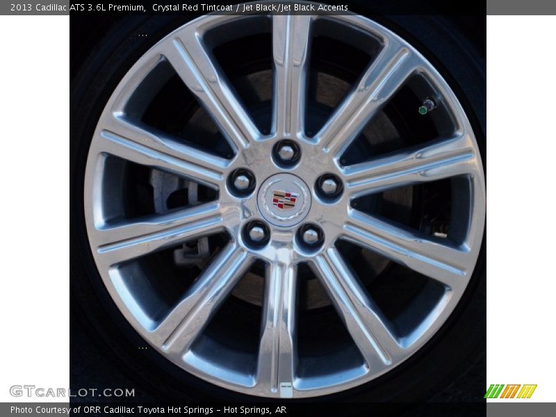 Crystal Red Tintcoat / Jet Black/Jet Black Accents 2013 Cadillac ATS 3.6L Premium