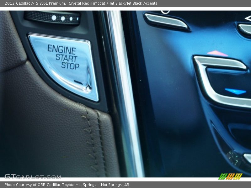 Crystal Red Tintcoat / Jet Black/Jet Black Accents 2013 Cadillac ATS 3.6L Premium