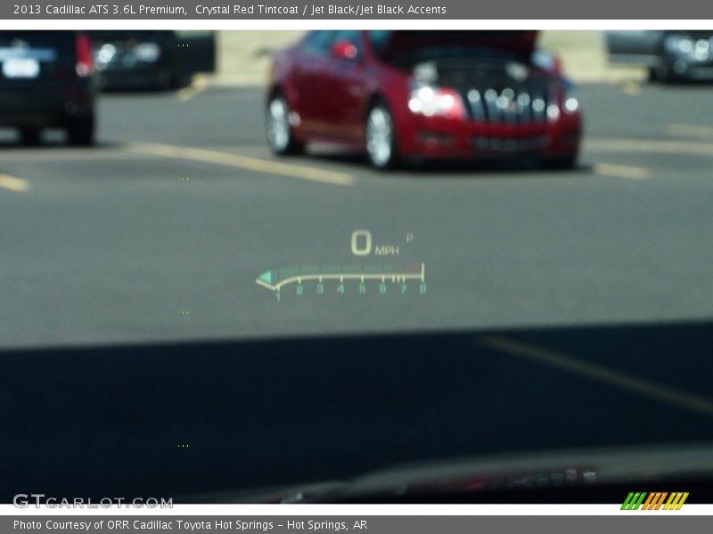 Crystal Red Tintcoat / Jet Black/Jet Black Accents 2013 Cadillac ATS 3.6L Premium