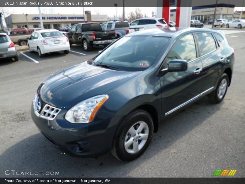 Graphite Blue / Black 2013 Nissan Rogue S AWD