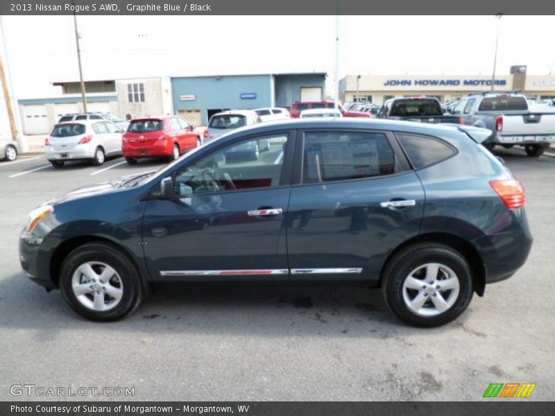 Graphite Blue / Black 2013 Nissan Rogue S AWD