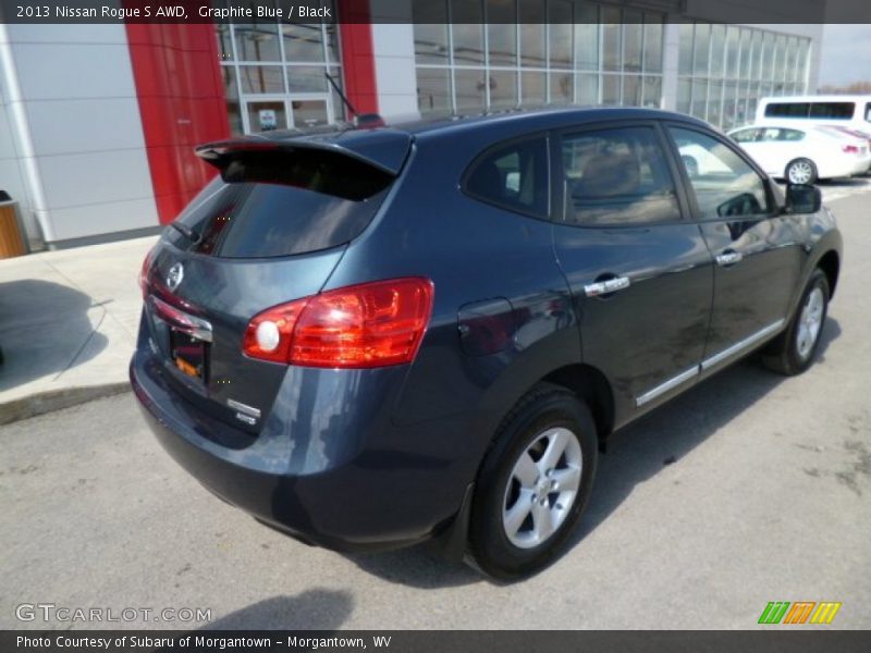 Graphite Blue / Black 2013 Nissan Rogue S AWD