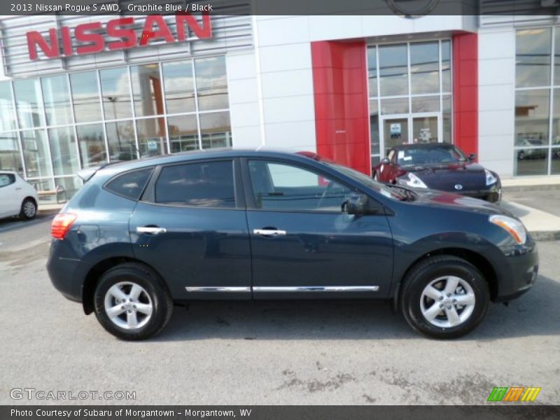 Graphite Blue / Black 2013 Nissan Rogue S AWD