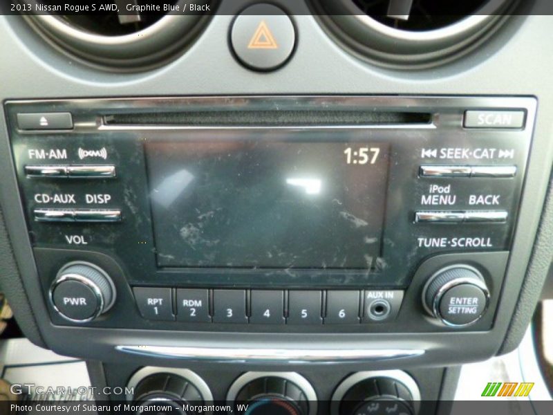 Graphite Blue / Black 2013 Nissan Rogue S AWD