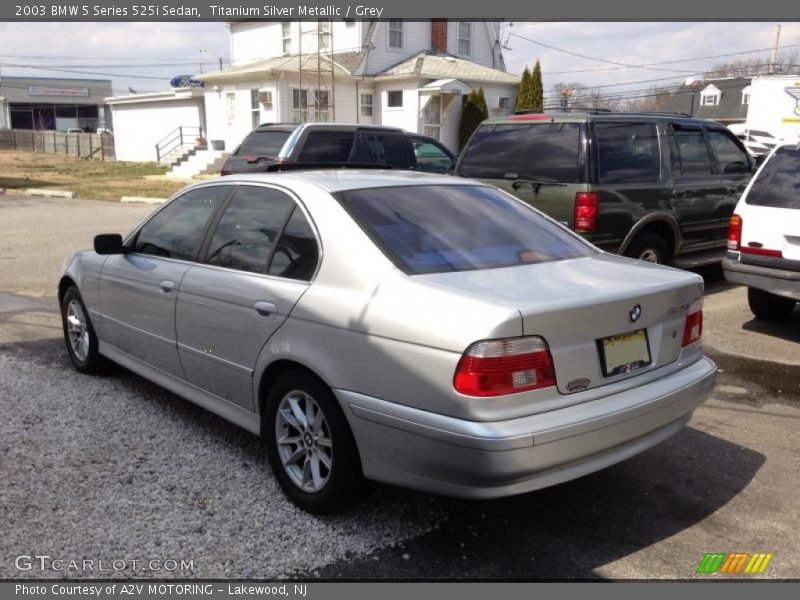 Titanium Silver Metallic / Grey 2003 BMW 5 Series 525i Sedan