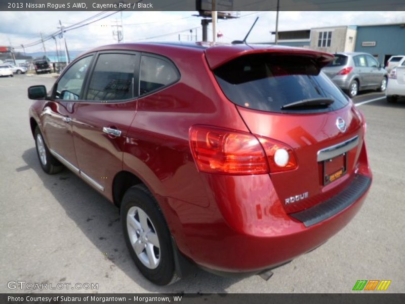 Cayenne Red / Black 2013 Nissan Rogue S AWD
