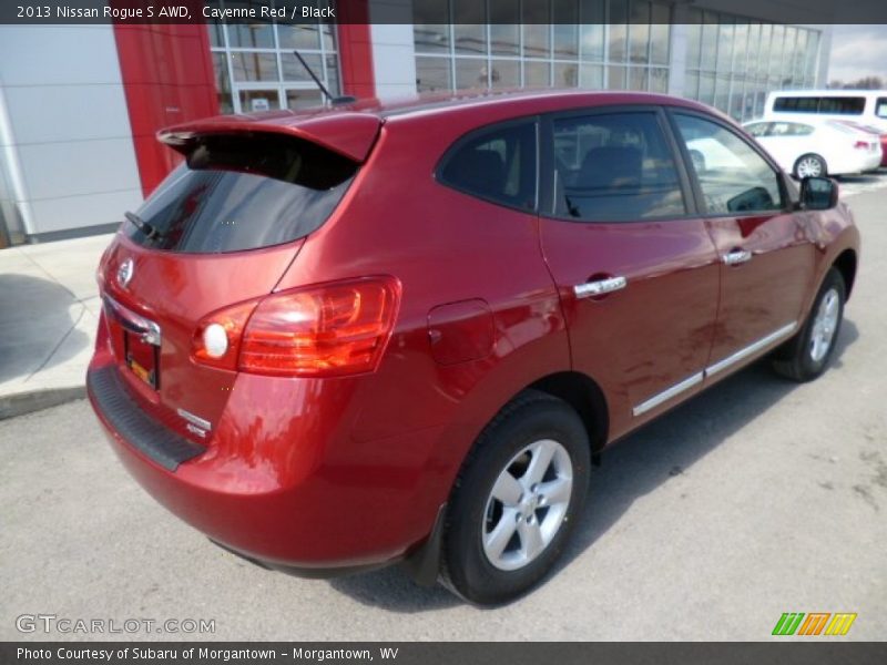 Cayenne Red / Black 2013 Nissan Rogue S AWD