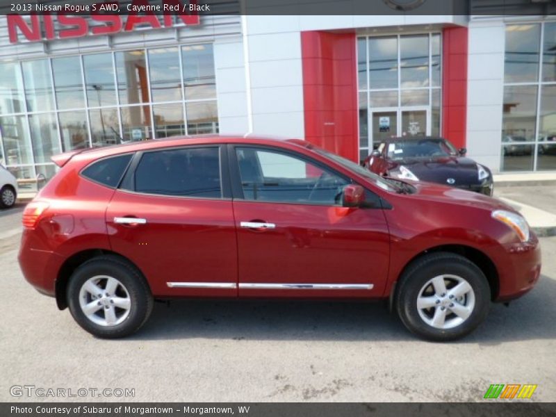 Cayenne Red / Black 2013 Nissan Rogue S AWD