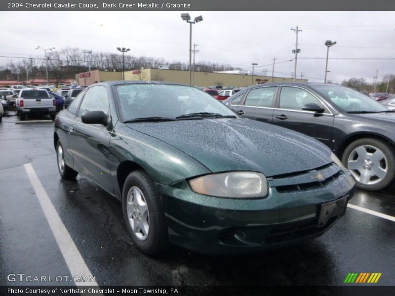 Dark Green Metallic / Graphite 2004 Chevrolet Cavalier Coupe