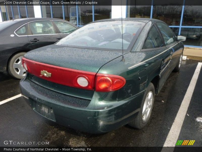 Dark Green Metallic / Graphite 2004 Chevrolet Cavalier Coupe