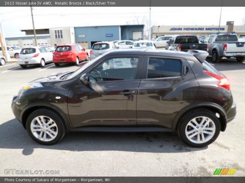 Metallic Bronze / Black/Silver Trim 2013 Nissan Juke SV AWD