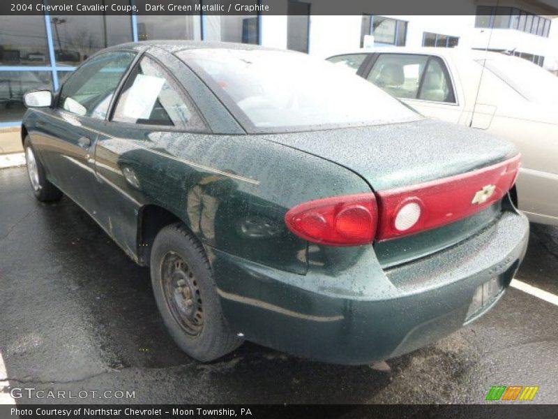 Dark Green Metallic / Graphite 2004 Chevrolet Cavalier Coupe
