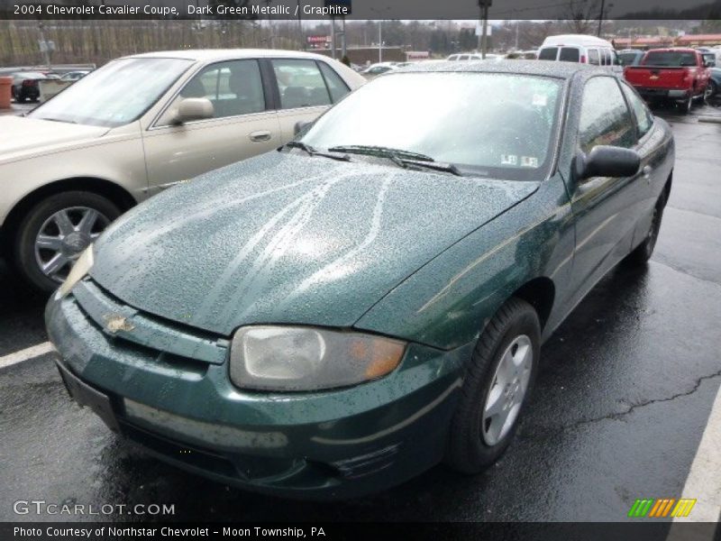 Dark Green Metallic / Graphite 2004 Chevrolet Cavalier Coupe