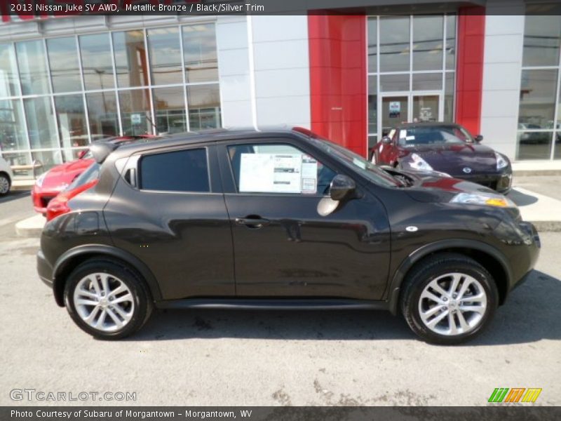 Metallic Bronze / Black/Silver Trim 2013 Nissan Juke SV AWD