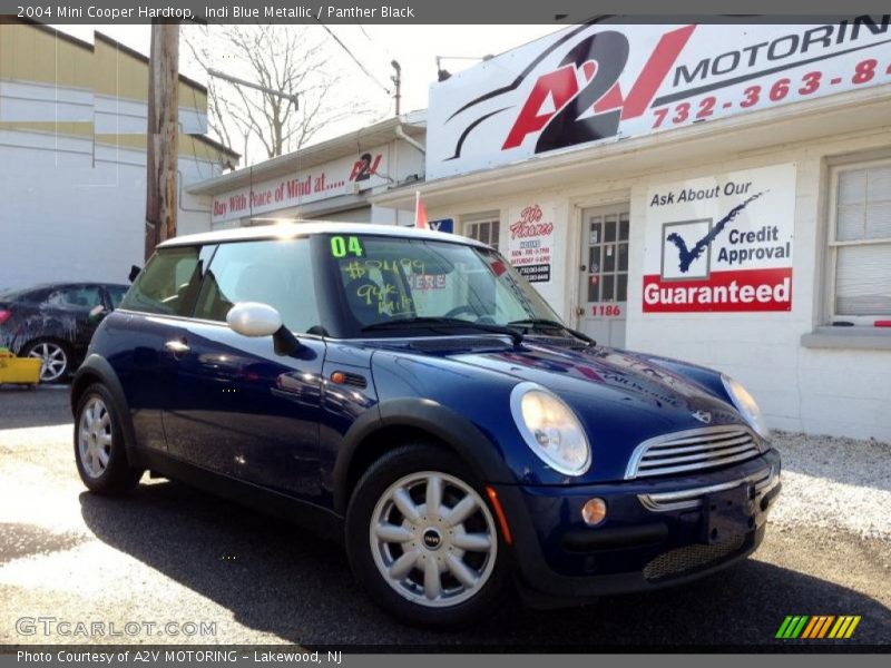 Indi Blue Metallic / Panther Black 2004 Mini Cooper Hardtop