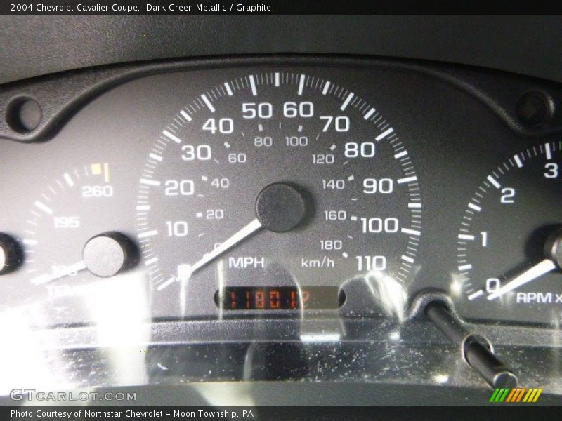 Dark Green Metallic / Graphite 2004 Chevrolet Cavalier Coupe